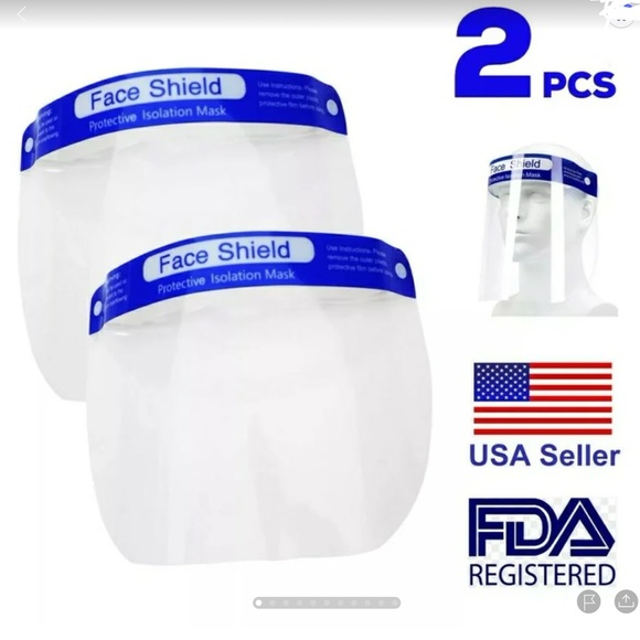 2 face shield / mask full face coverage - Picture 2 of 2